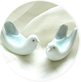 青いとりのはしおき